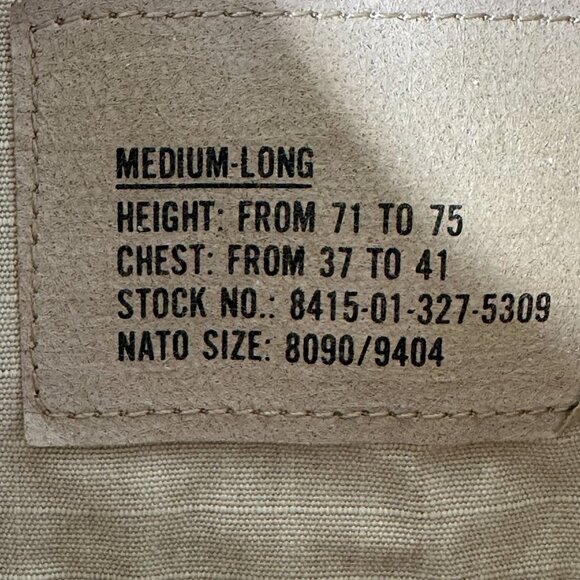 Vintage US Military Desert Camouflage Combat Coat DCU Jacket Medium Long 90s - Picture 6 of 10